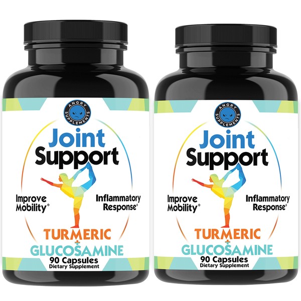 Joint Health & Wellness w/ Joint Support with Turmeric and Glucosamine, 2-Pack