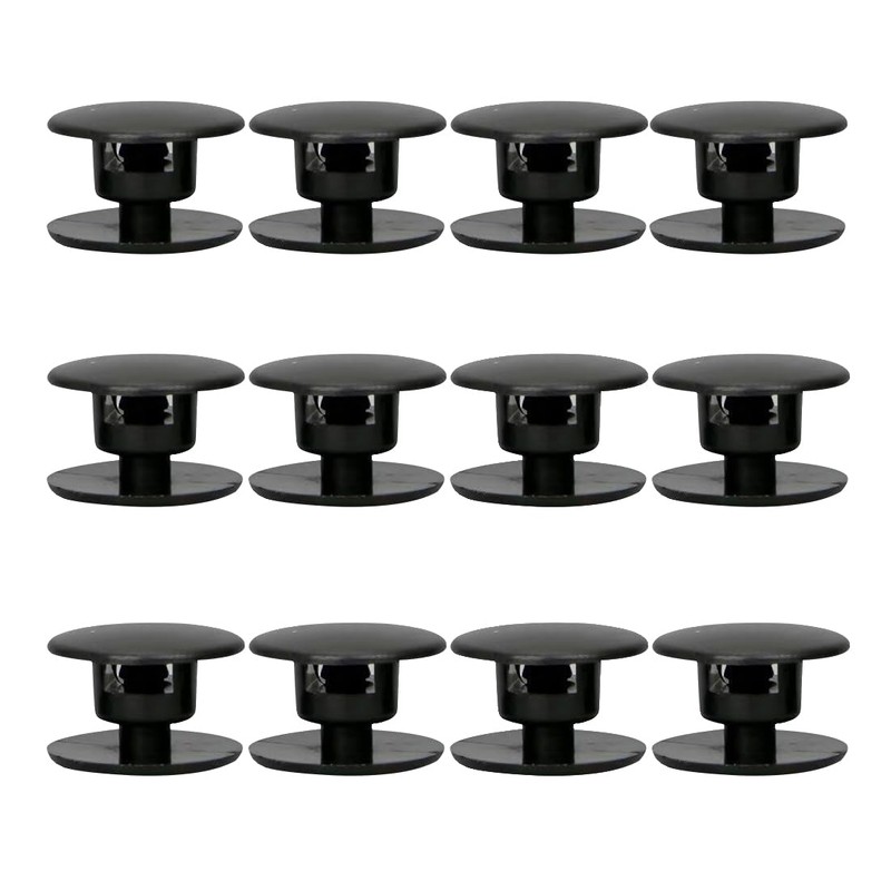 ZYBHMJE 12 Pcs Screw Rivet Black Rivets Black Screw Rivets