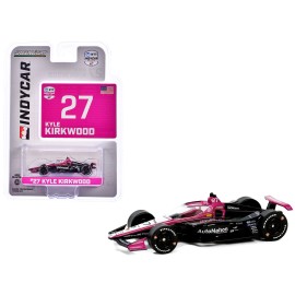 DCD Dallara IndyCar #27 Kyle Kirkwood's AutoNation Andretti Autosport 1/64 Diecast Model Car Wheels 2024 NTT IndyCar Series