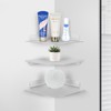 aplslpa 8" Floating Corner Shelf, Metal Corner Shelf Wall Mount