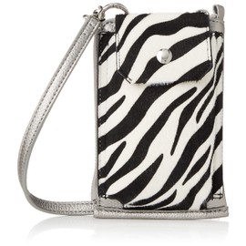 Lavaga Jerry Instagram Chiyo Combination Smartphone Shoulder Bag, silver x zebra (95)