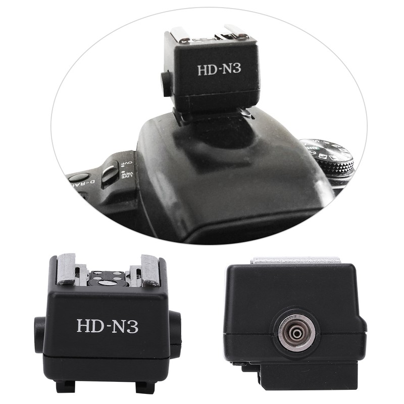 HD‑N3 PC Flash Light Hot Shoe Mounting Adapter Accessory for