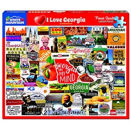 White Mountain Puzzles I Love Georgia - 1000 Piece Jigsaw Puzzle