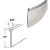 Gordon Glass® Clear 3/4" Half-Round Type Shower Door Bottom Seal