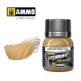 (MIG AMMO) CG0627 Drybrush Paint - Bright Gold / (MIG AMMO)CG0627 드라이브러쉬용 도료 - 밝은 금색