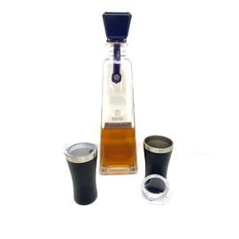 The Sipper™ Set of 2 Black, The Original Tequila tumbler. 5 oz Insulated Stainless Steel Keeps Your Tequila at the Perfect Temperature. Shot Glass, Tequila Gift, Gift for women, Gift for men