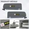 KUAFU Driver Side and Passenger Side Sun Visor Compatible with