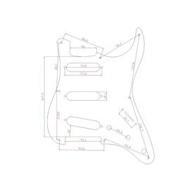 Dopro 8 Hole Aluminum Anodized Vintage Style ST Strat SSS Guitar Pickguard Scratch Plate Fits for American Fender Strat Gold