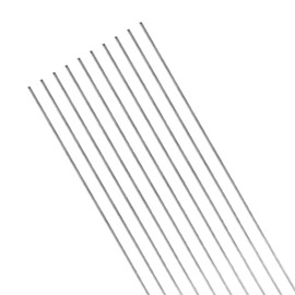 QUARKZMAN 300mm x 1.5mm 304 Stainless Steel x 10pcs Linear Shaft Metric Round Rods Rods Base Material for DIY