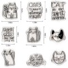 Cartoon Cats Clear Stamps for Card Making Decoration DIY Scrapbooking,