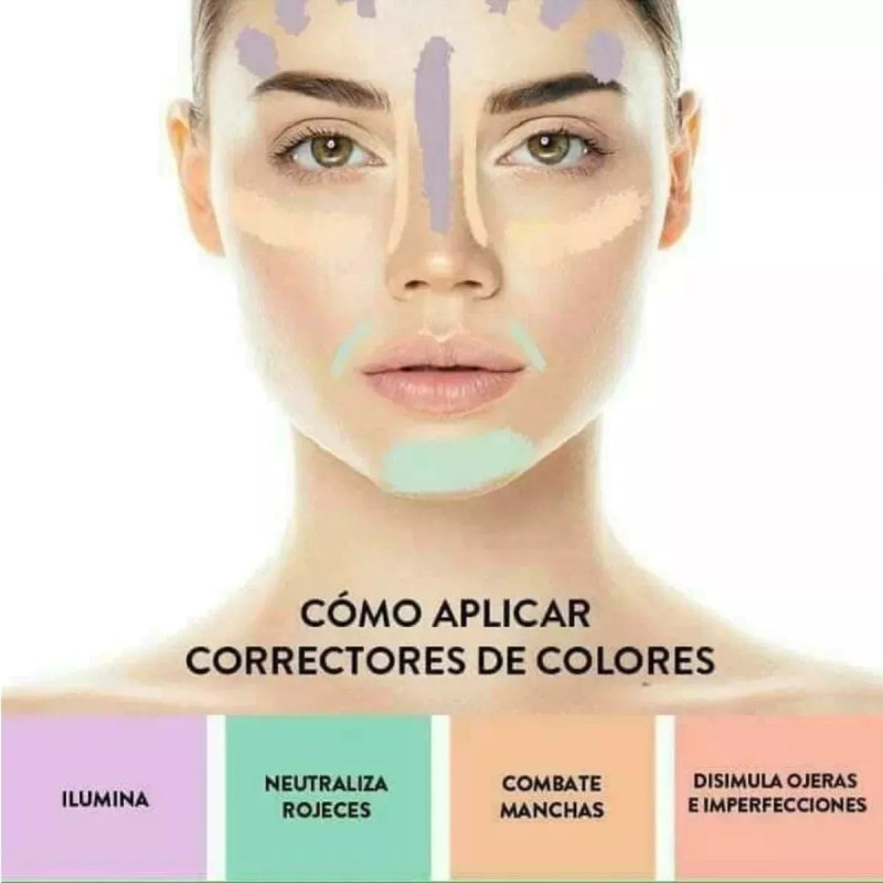 Mafab 2 Piezas Paleta De 15 Correctores Granos Maquillaje Contorno