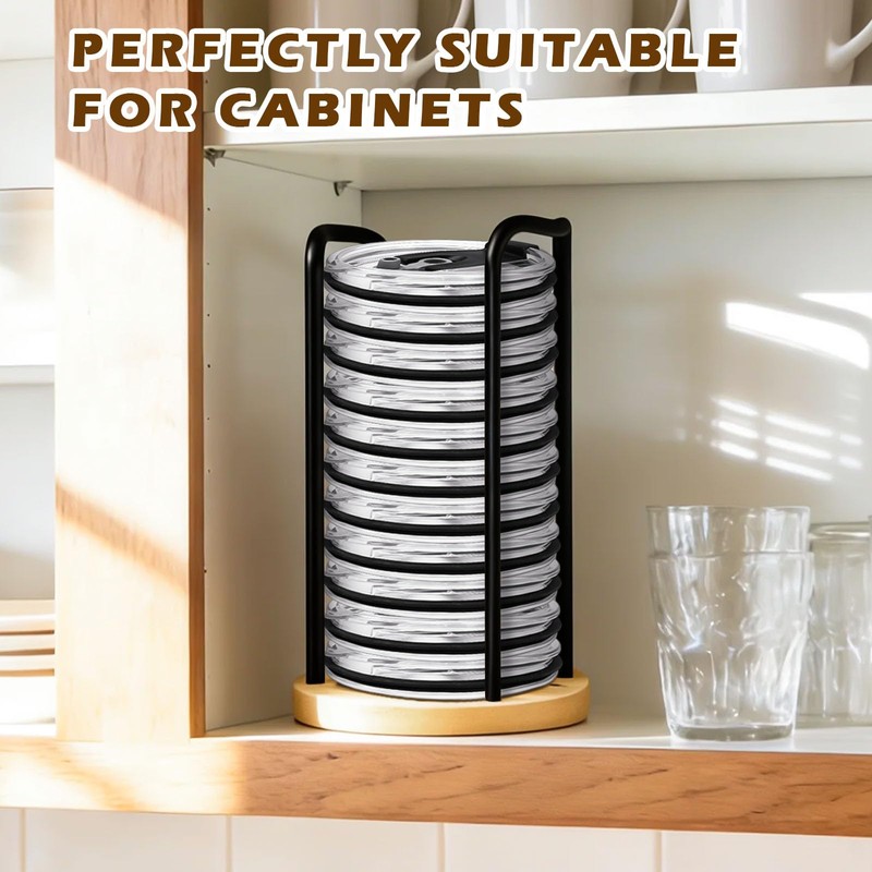 2PC Tumbler Lid Organizer，Detachable Yeti Lid Organizer Holds Up To