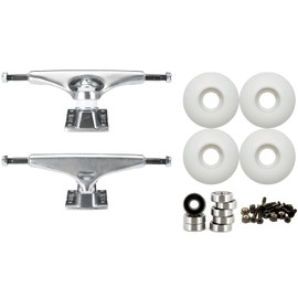 Krux K5 (7.6") Skateboard Trucks 52mm Wheels and Bullseye Bearings Combo Package