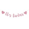INNORU It's Twins Banner for Girls, Baby Shower Gender Reveal