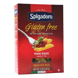 Spigadoro Penne Rigate Gluten-Free Italian Pasta | 340 Gram| 12 Ounce | Pack of 4