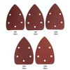 50 Pieces Sanding Discs Pads, 5 Holes Hook and Loop