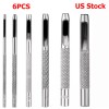 Unbranded 6Pcs Round Leather Hollow Hole Punch Kit 1/2/3/4/5/6mm Leather