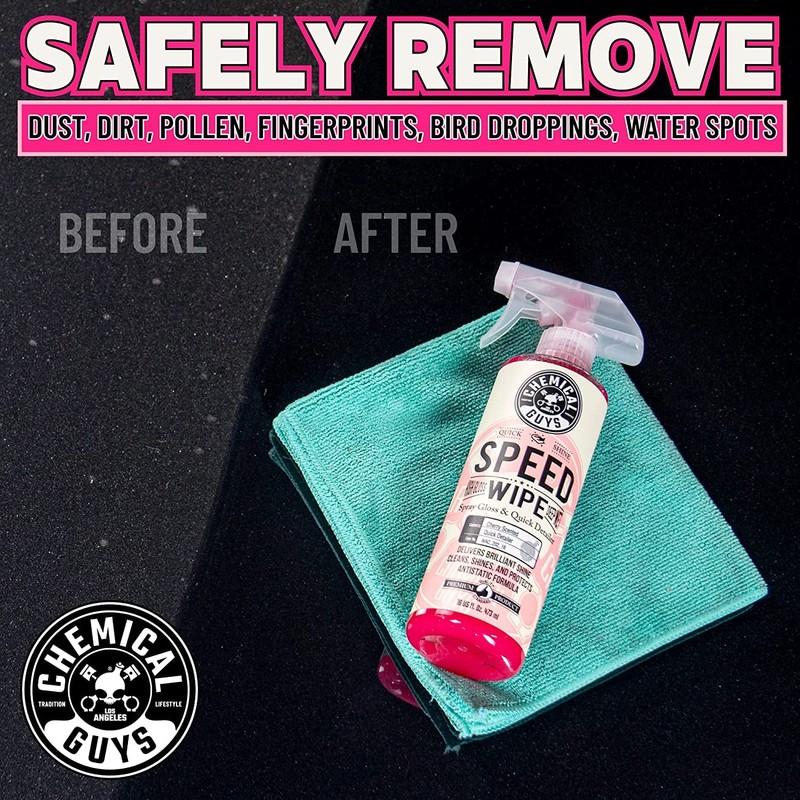 Chemical Guys Speed Wipe Quick Detailer, Safe for Cars, Trucks,