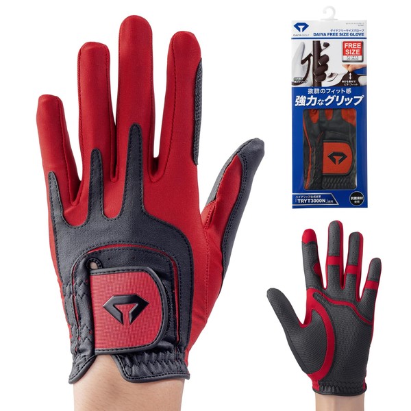 Daiya Golf GL-5001 9060L Diamond Free Size Gloves, Men's/Women's, Stretch