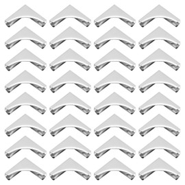 PATIKIL 22 mm Metal Book Corners, Pack of 80 Photo Corners Book Corners Protection Retro Metal for Crafts Scrapbook Photo Album Book Binding, Silver Tone