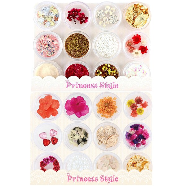 Princess-style Resin Sealing Parts, Flowers, Dried Flowers, Pressed Flowers, Accessory