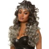 Leg Avenue Long Curly Wispy Bang Wig, 300 g Grey