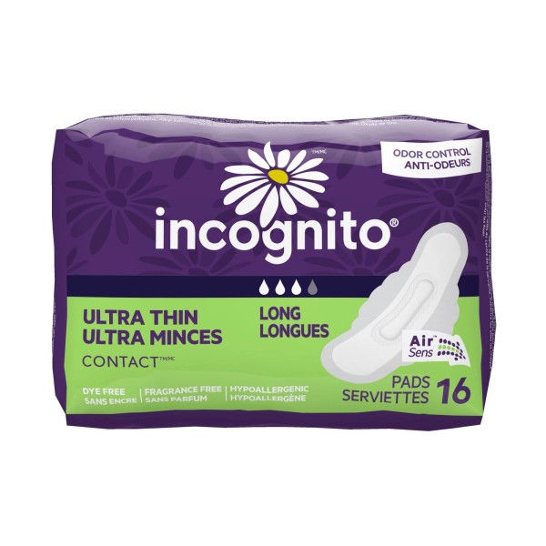 Incognito Feminine Pad Heavy Absorbency MC-112 16 per Pack