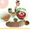 qiqee 300 Count Jumbo Cupcake Liners Natural Muffin Liners Food