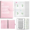 ZALHIN Budget Binder A5 (Pink) - Saving Challenge for Budget