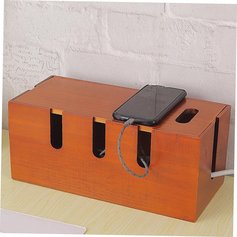 Operitacx Cable Management Organizer Box Stylish Desk Cord Concealer for