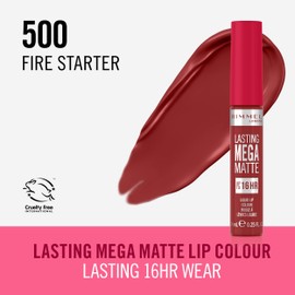RIMMEL Lasting Mega Matte Liquid Lip Color 500 Firestar 7.0ml