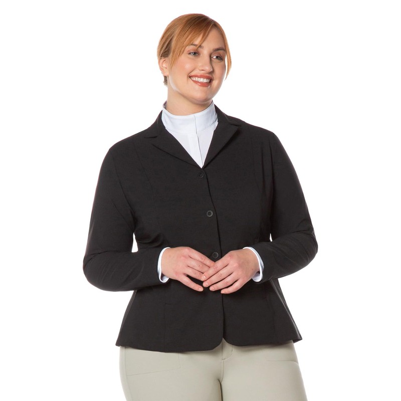 Kerrits Stretch Competitor Koat 3-Snap Black Size: M