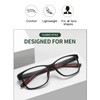 SOCTICK Blue Light Blocking Reading Glasses for Men,3 pack Lightweight