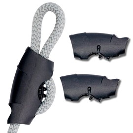 Toldoro Super Sharky Rope Clamp 6 mm Pack of 2 / Clamps for Attaching Ropes and Rope for Awning or Sailing Boats / Rope Clamp Made of Plastic for Quick Attachment