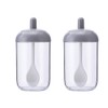 2Pcs Wheat Straw Seasoning Container Jar Cruet Set Kitchen Seasoning