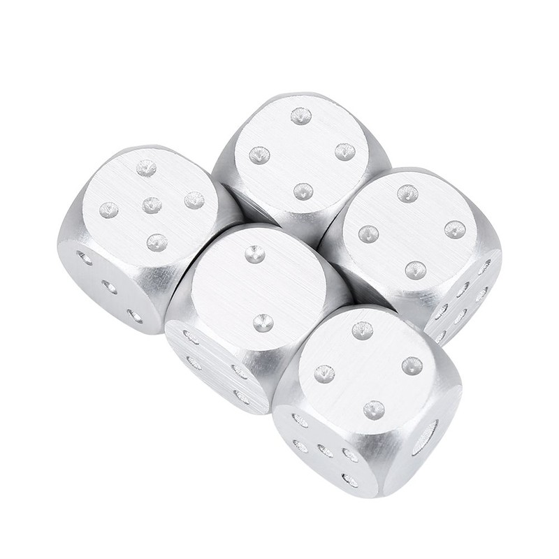 Silver Dice, Silver Dice, Polyhedral Dice Set, Metal Dnd Dice