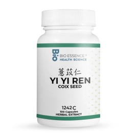 Bio Essence Health Science 1242C Yi Yi Ren, Coix Seed (Raw), 100 Capsules/bottl