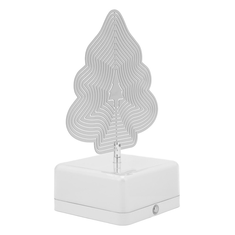 3D Metal Sheet Night Light Rotation Rechargeable Decoration 3D Night