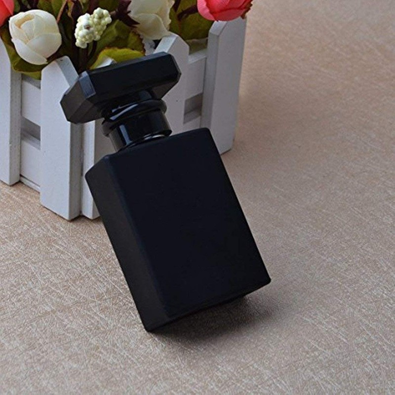 2 Pack - 30ML Flint Glass Refillable Perfume Bottle, Square