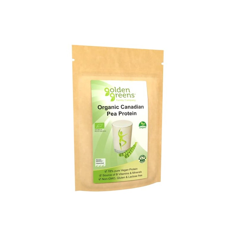 Golden Greens Organic Canadian Pea Protein Powder 500g