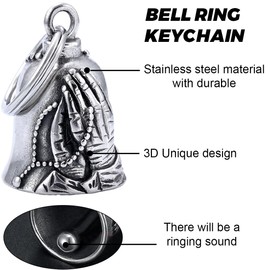 ZEPIQOR Guardian Gremlin Bravo Bell Lucky Charm Motorcycle Wing Protection Biker Triker Comes in Velvet Gift Box