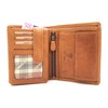 Hill Burry Genuine Leather Wallet Skull with RFID Protection, brown,