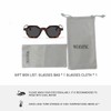 WDZAYXC Retro Chunky Hexagon Sunglasses for Men and Women Trendy