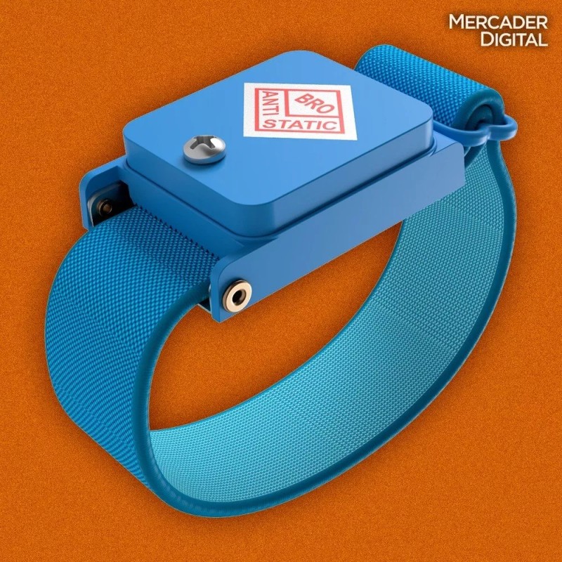 Mercader Digital 2 Pzs Pulsera Antiestática Inalámbrica Protección Descargas