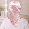 AWAYTR Long Satin Bonnet for Women - Double Layer Elastic