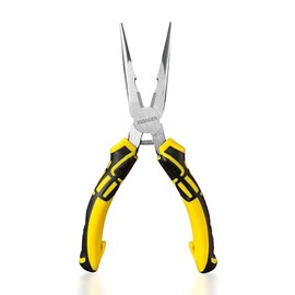 BOOSDEN® 8 inch Needle Nose Pliers with Side Cutters, Precision Long Nose Pliers with Wire Cutters, Professional Needle Nose Spring Loaded Pliers, Used for Cutting Clamping Pinching Jewelry Making