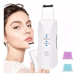 WP Limpiador Facial Ultrasónico Blanco Con 2 Cepillosde Masaje