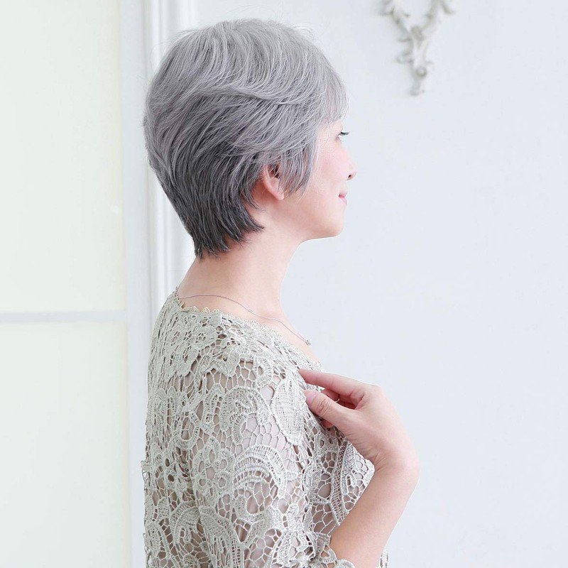 All Mrs. Minimalist Short Heat Resistant Gray Hair