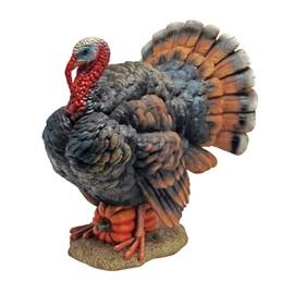 Design Toscano QM2373100 North American Turkey Statue,full color,Small