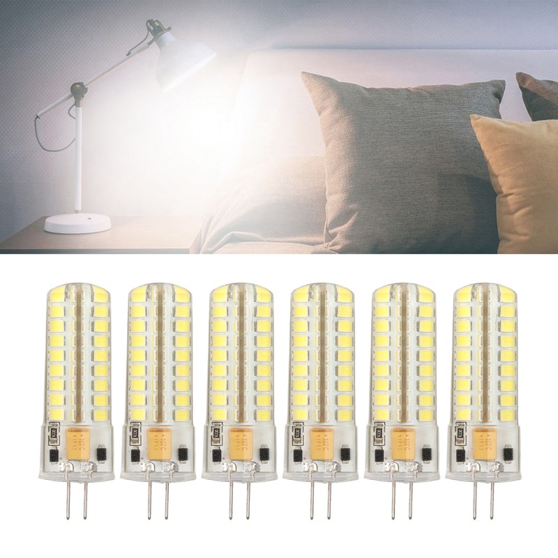 6pcs G4 LED Bulb 700LM 7W 72LED 360 Degree Lighting